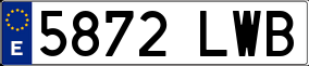 Truck License Plate